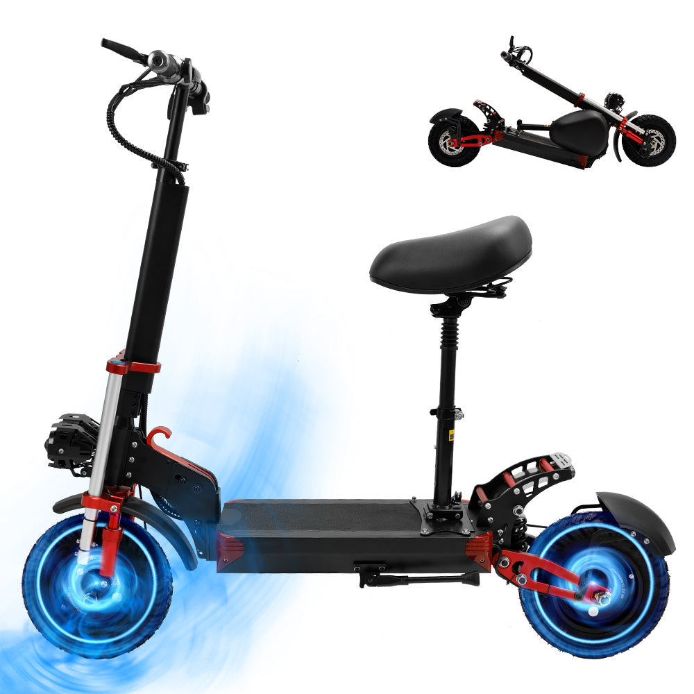 2000W 21Ah Off-Road Alloy Electric Scooter For Adult,With large display screen, constant speed cruise Dual drive 12" tires