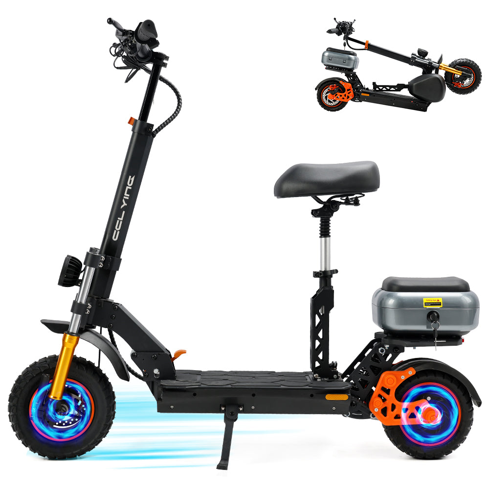 11" Folding Electric Scooter 1000W Motor 48V 20AH Lithium battery for Adult Black