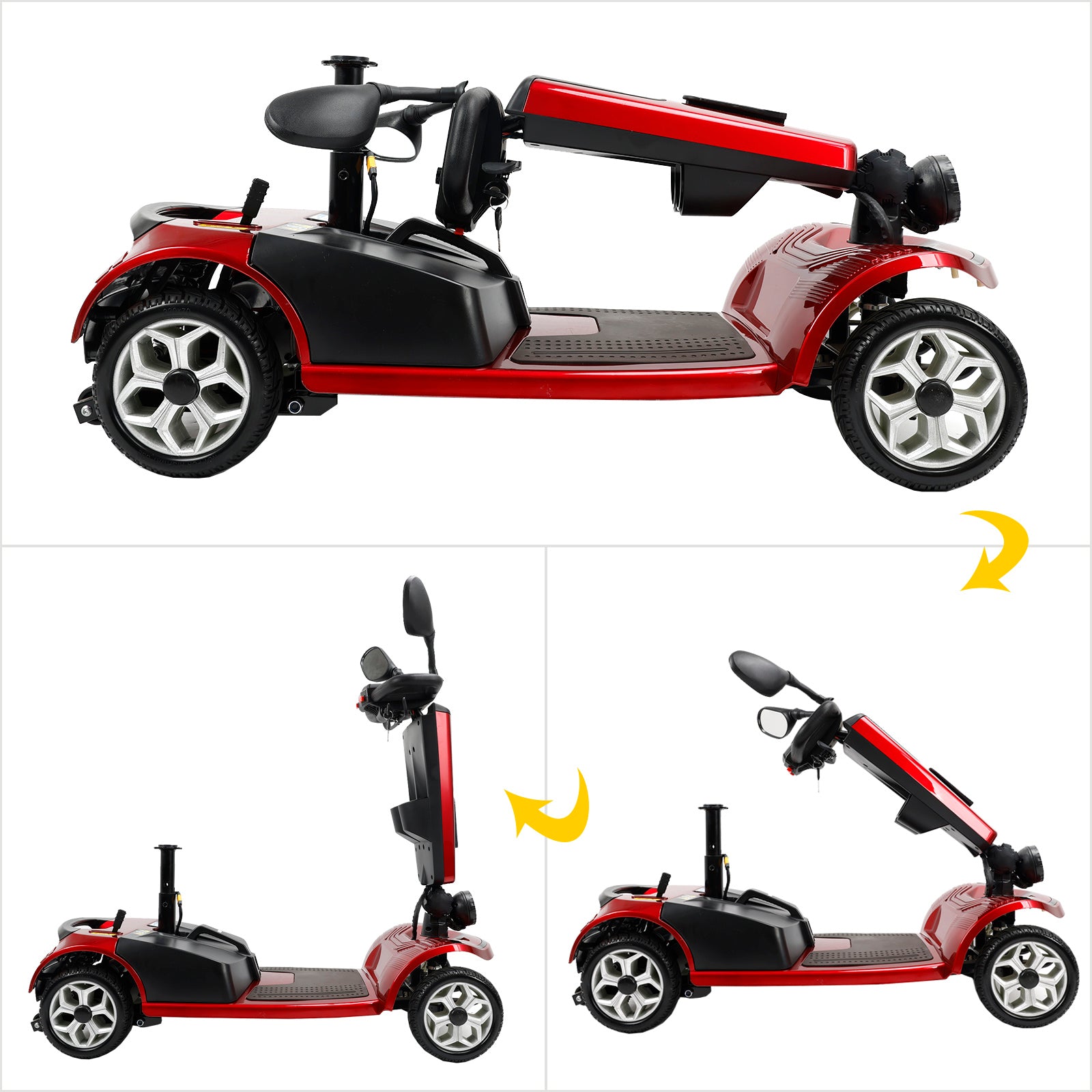 24V 250W Outdoor Mobility Scooters for Senior Elderly 4 Wheel Electric Scooter