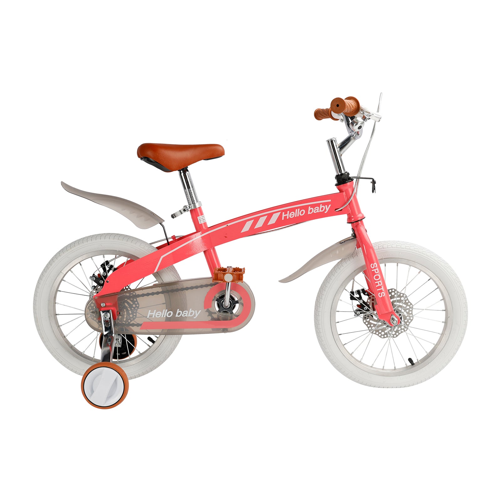 16 inches double disc brakes kid's bike children bicycle with LED headlight