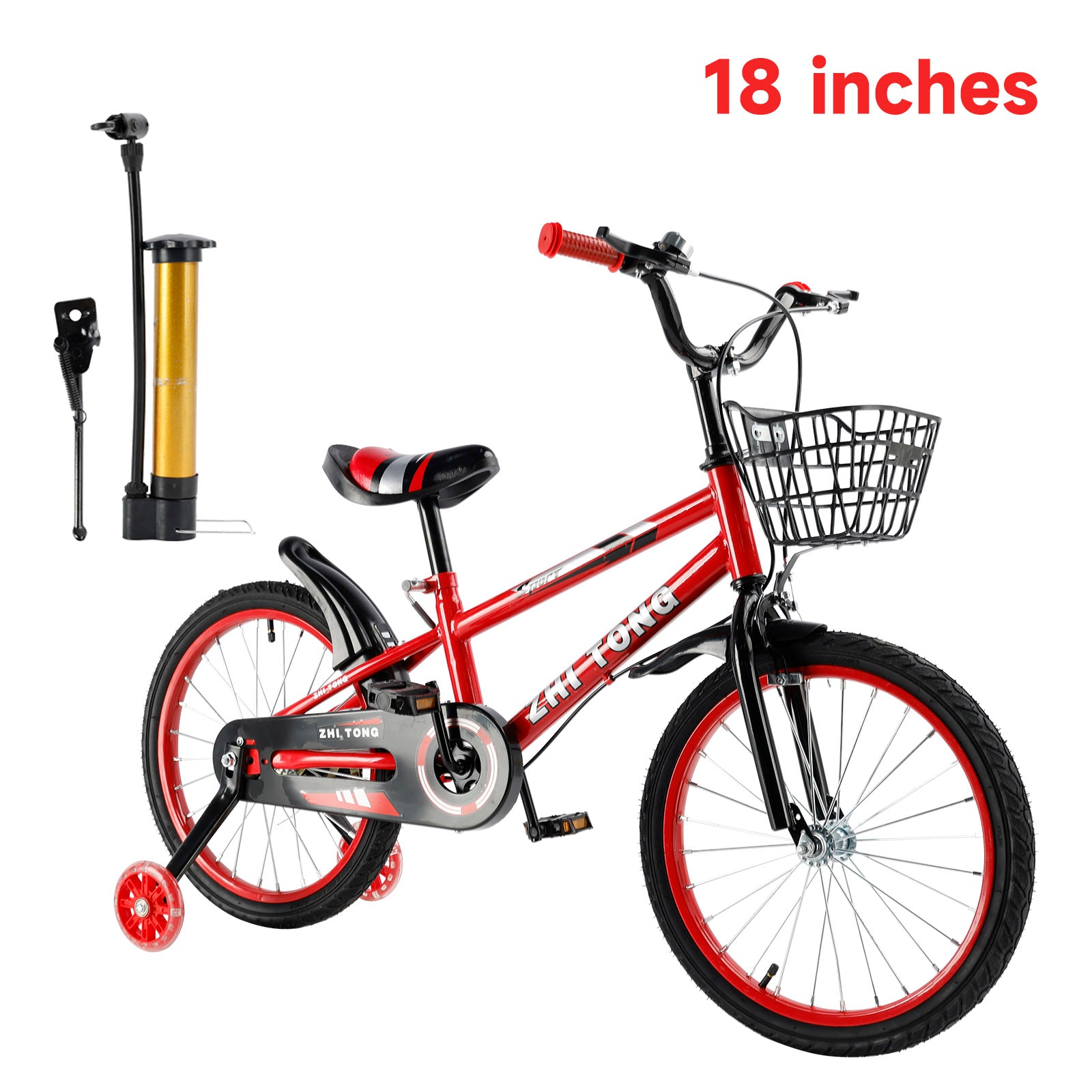 Kid's Bike Child Bicycle Adjustable Seat with Bottle Cage Holder