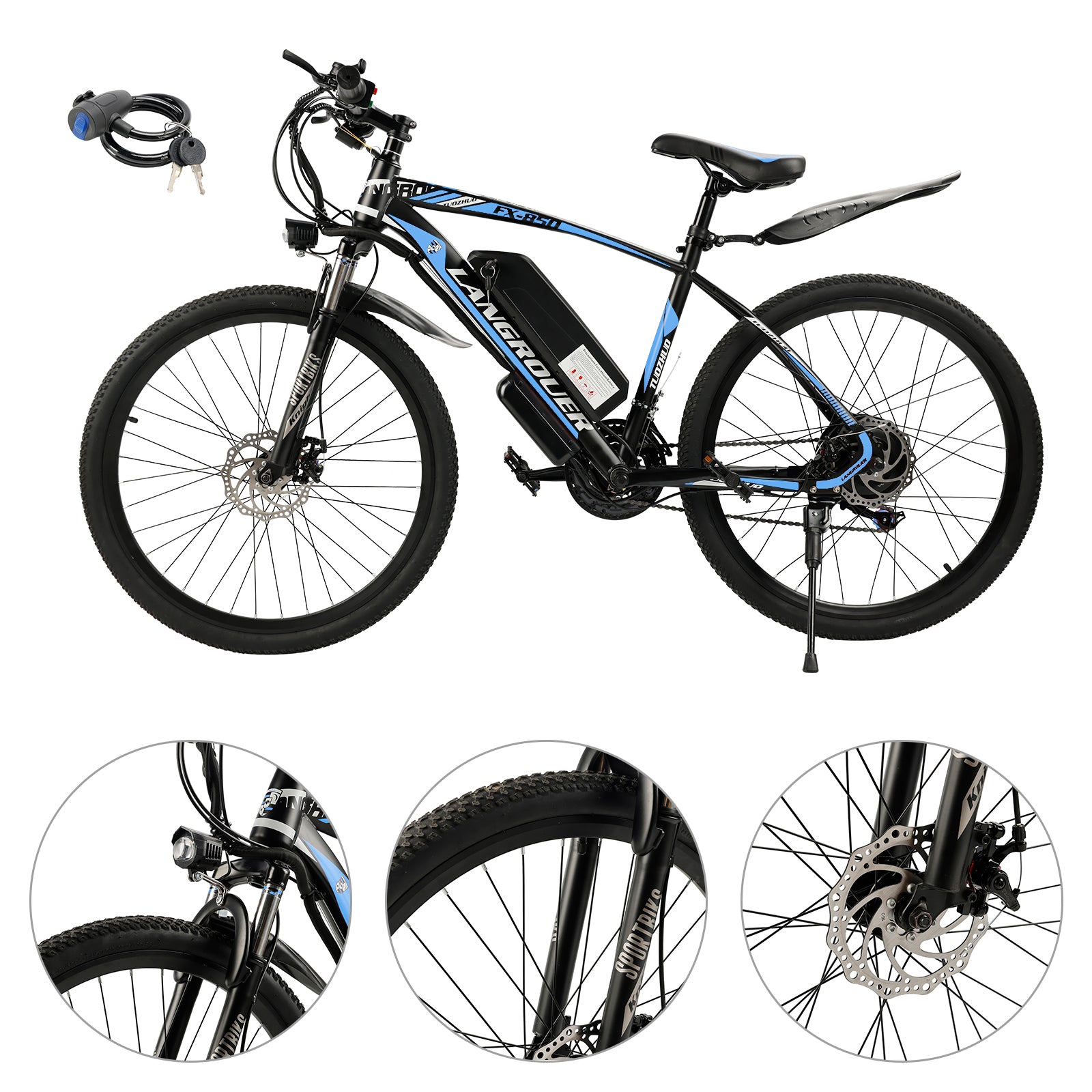 48V 10AH 500W 21 speed 26 inches electric mountain bike for Adult MTB Bicycle E-bike