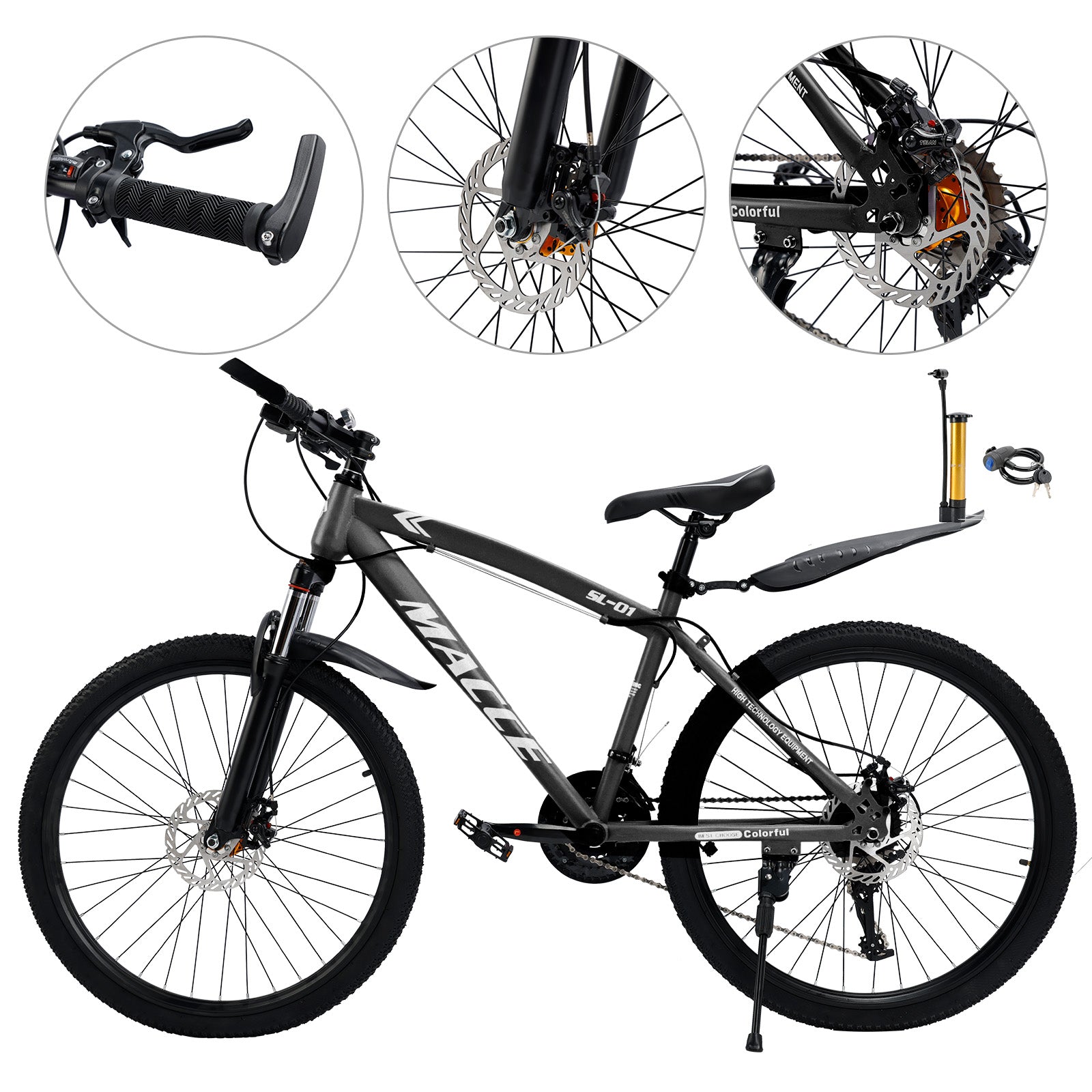 26" 27 speed double disc brake Suspension Fork mountain bike MTB for Adult