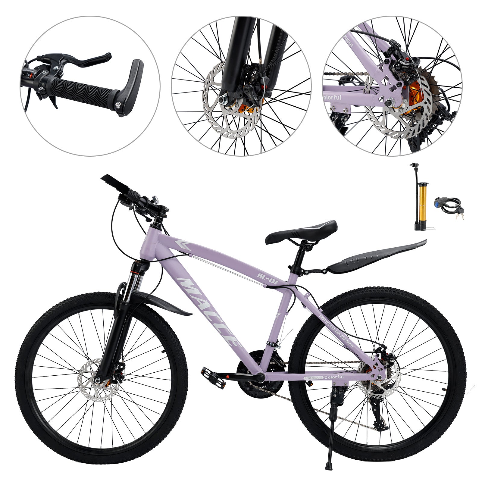 26" 27 speed double disc brake Suspension Fork mountain bike MTB for Adult