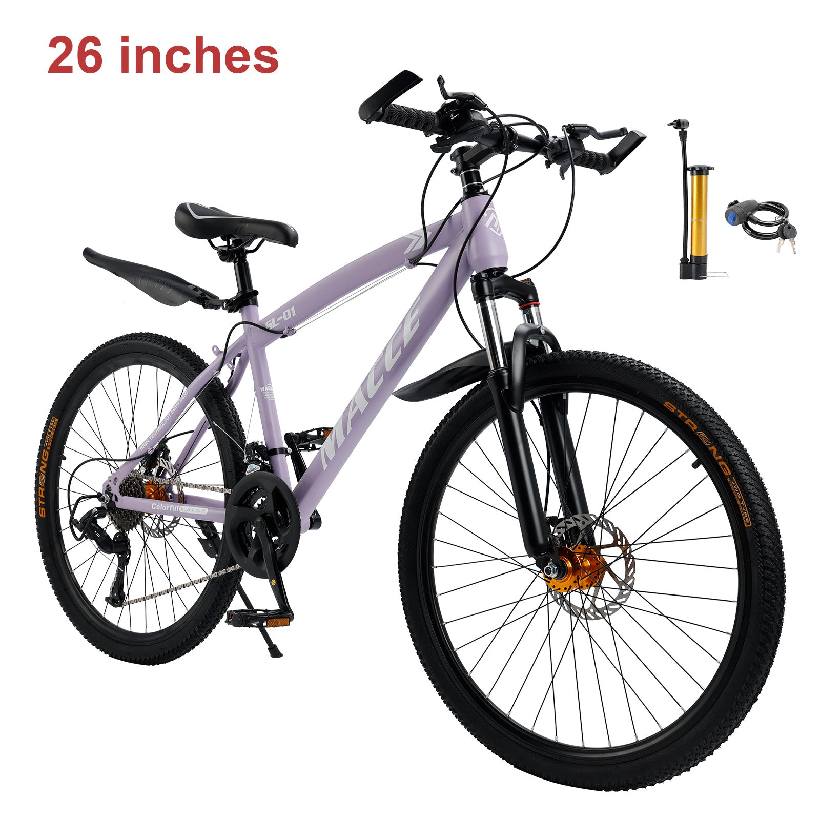 26" 27 speed double disc brake Suspension Fork mountain bike MTB for Adult