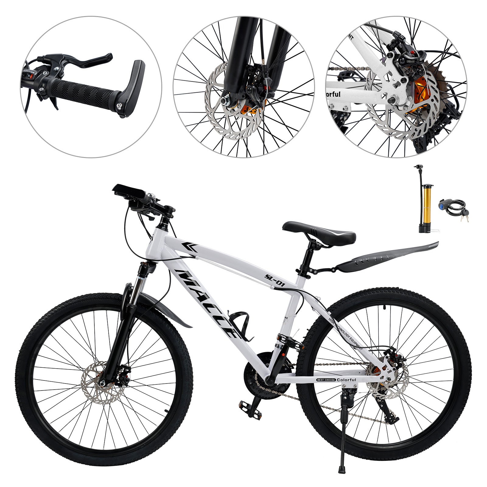 26" 27 speed double disc brake Suspension Fork mountain bike MTB for Adult