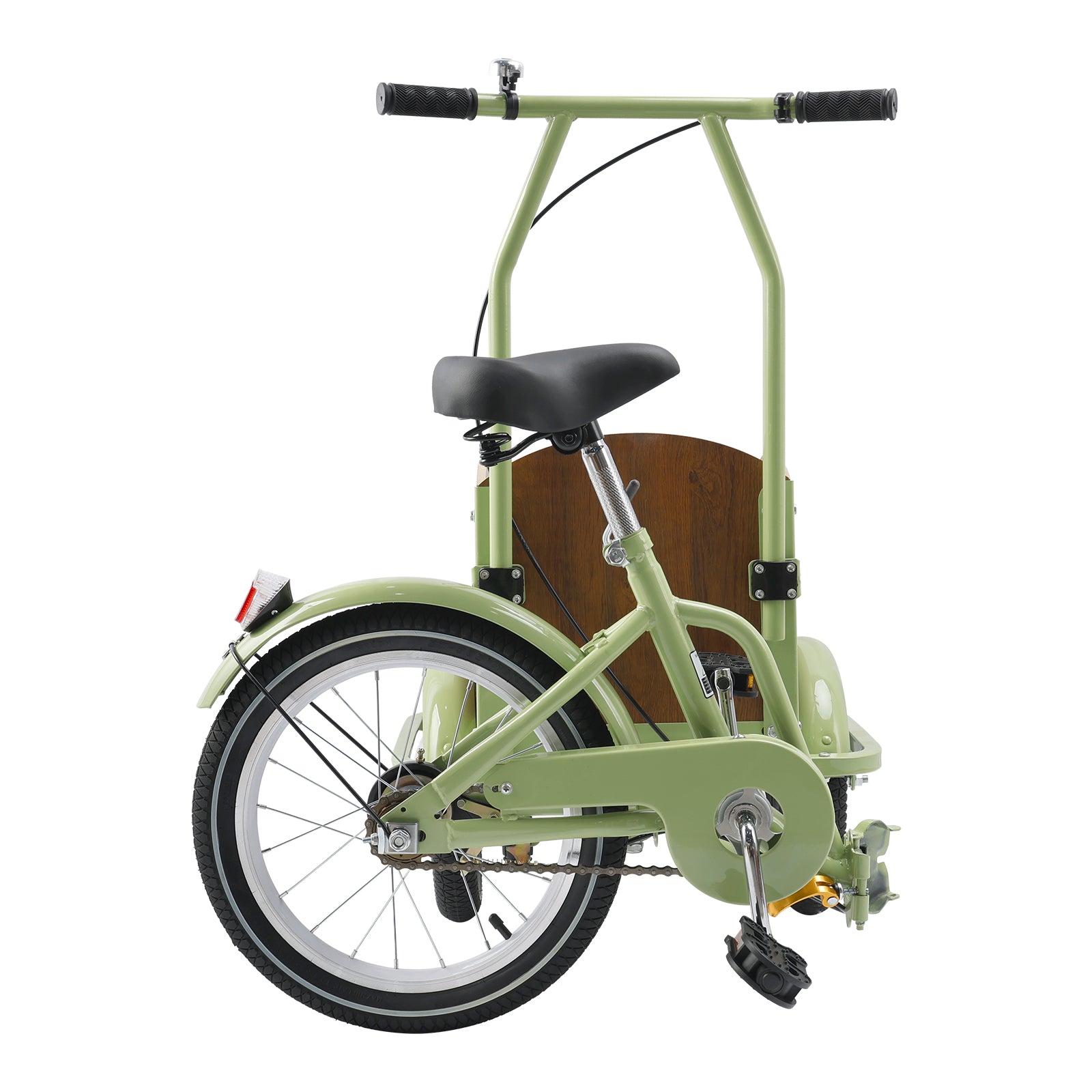 Folding Tricycle Cart Reverse Cream Three-wheel Bike for Adult Children/Lady loading basket for Pet Dog