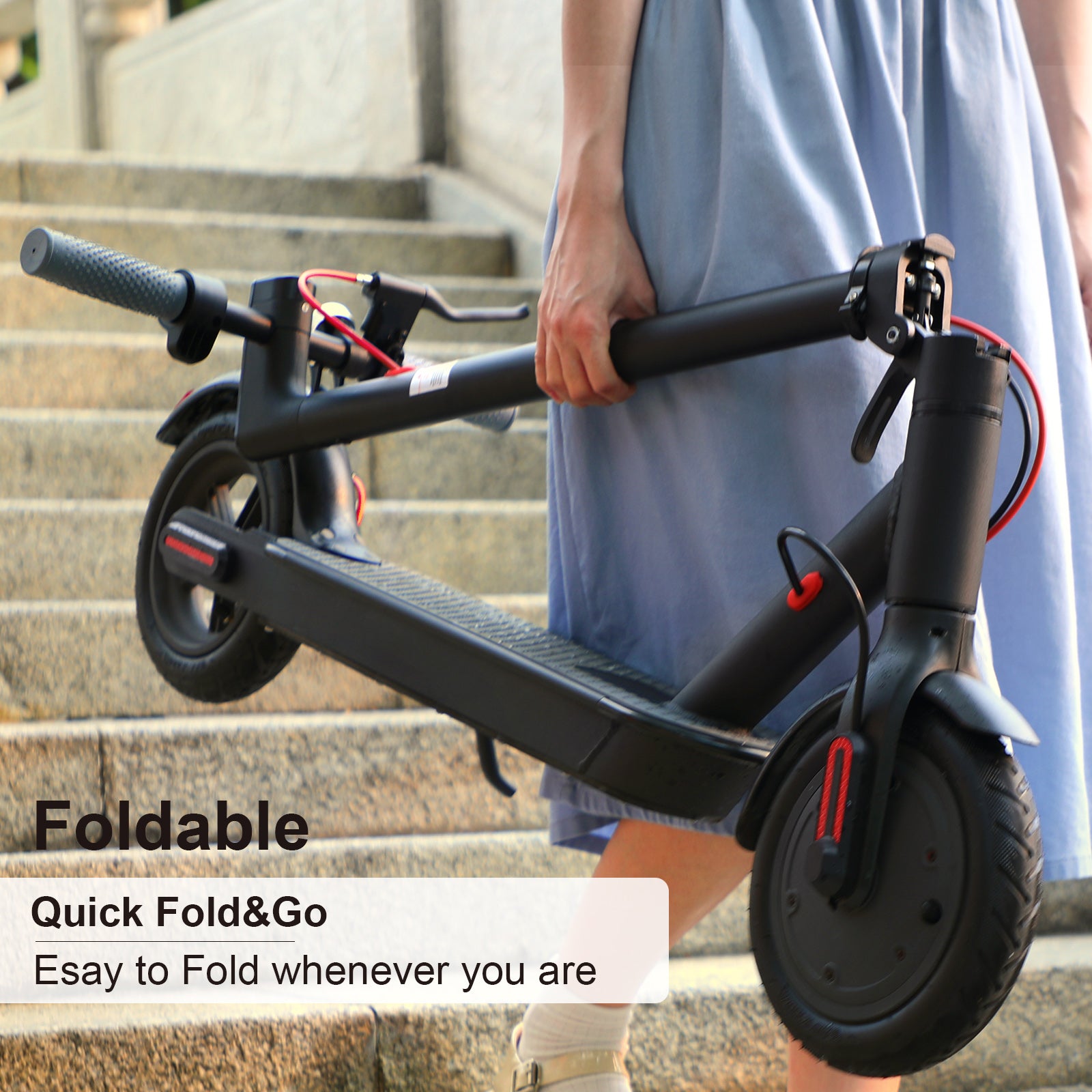 8.5" Folding Electric Scooter 350W 35KM&nbsp;Maximum battery life Range 30KM/H