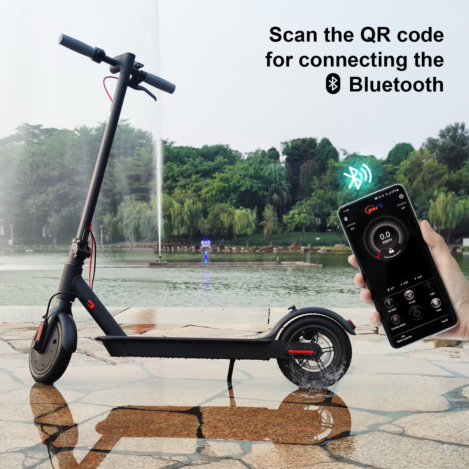 8.5" Folding Electric Scooter 350W 35KM&nbsp;Maximum battery life Range 30KM/H