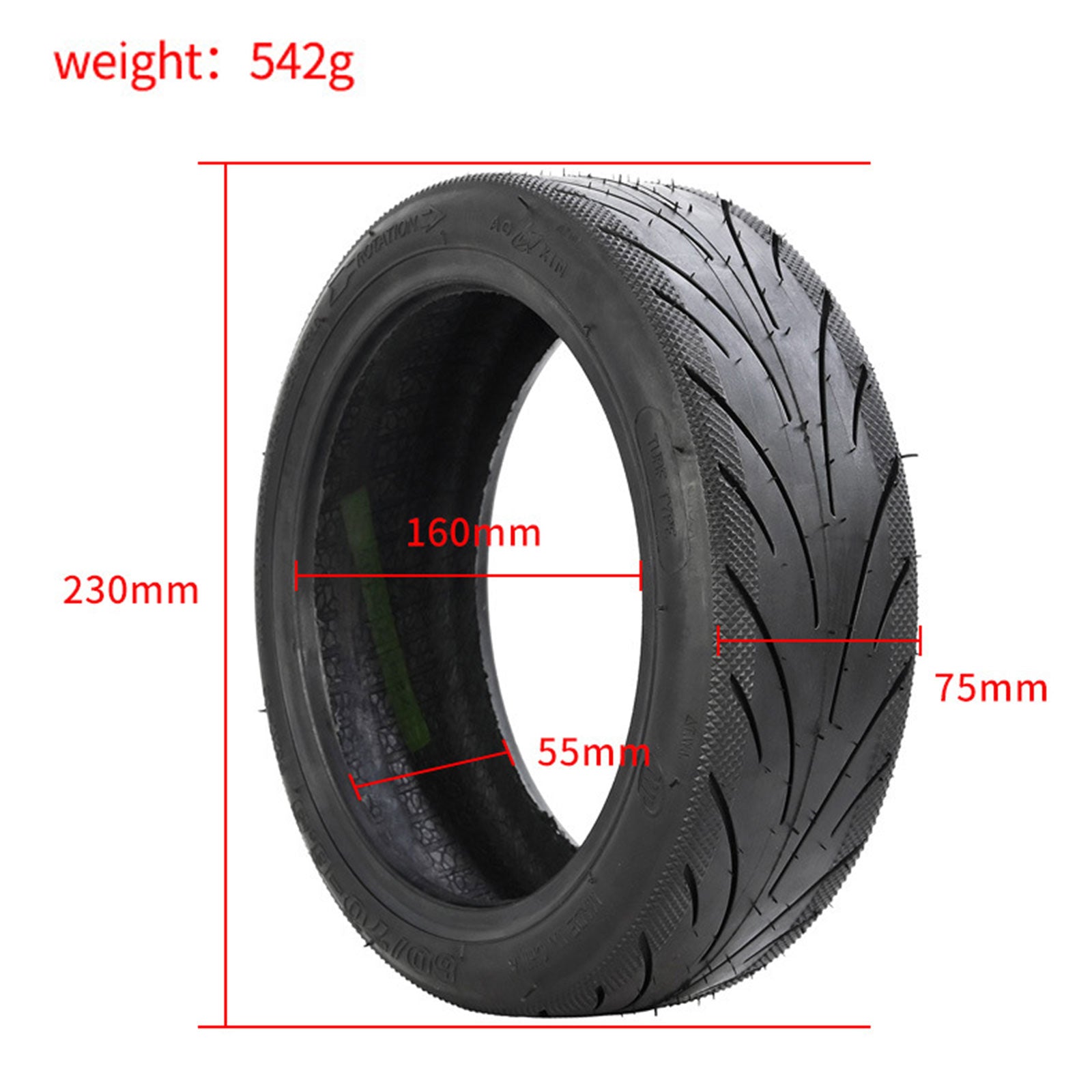 Ninebot Max G30 scooter Rubber tire Change the spare tire for scooter Black