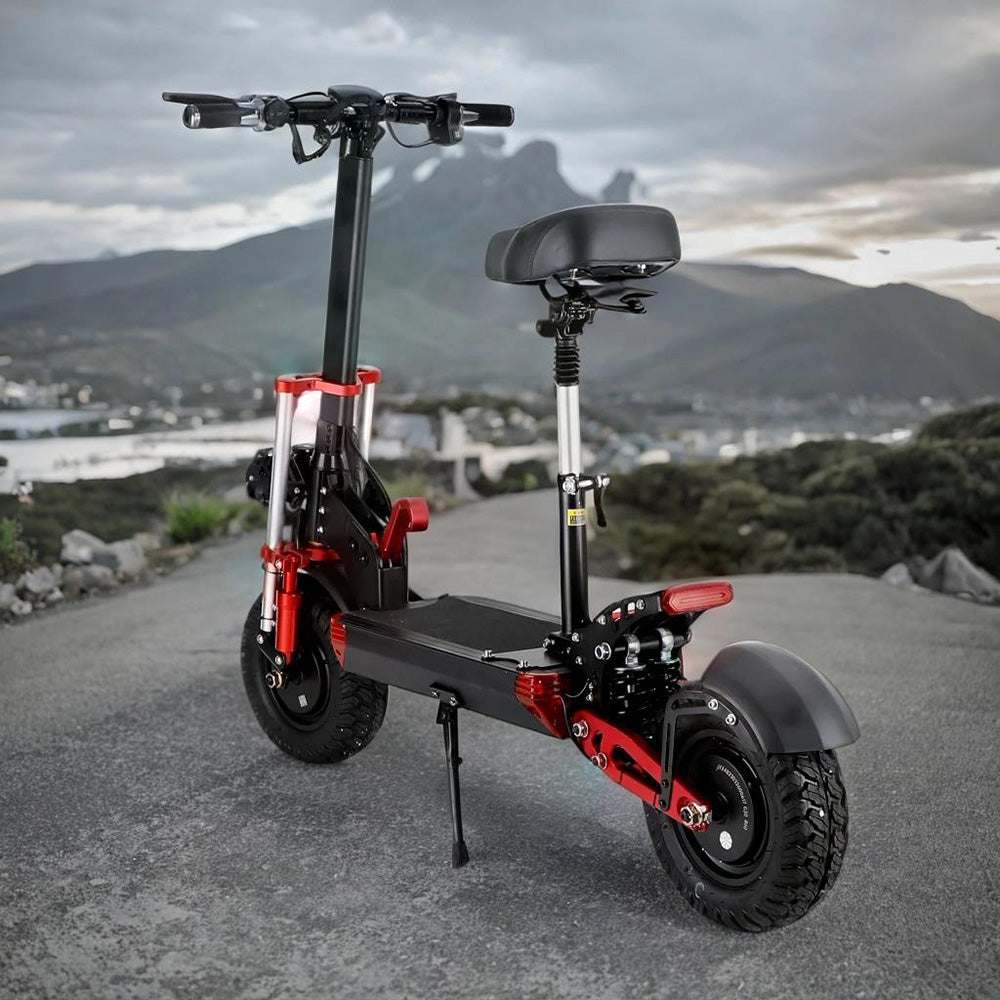 2000W 21Ah Off-Road Alloy Electric Scooter For Adult,With large display screen, constant speed cruise Dual drive 12" tires