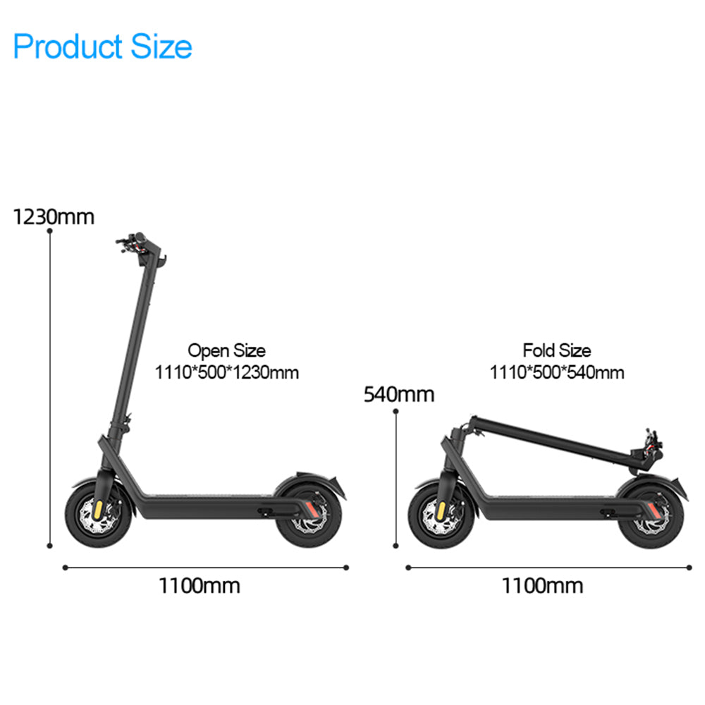 500W 36V Electric Scooter for Adult Foldable Long Battery life 40KM/H