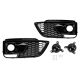 Audi Q5 SQ5 2018-2020 RSQ5 Black Front Honeycomb Fog Lamp Grilles Cover