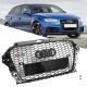 2013-2016 Audi A3 S3 RS3 Style Front Hood Henycomb Bumper Grille Grill Black