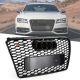 2012-2015 Audi A7/S7 RS7 Style Honeycomb Sport Mesh Hex Grille Grill Black