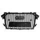 2013-2016 Audi A4 S4 RS4 Style Mesh Front Bumper Grill Grille Gloss Black