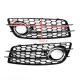 A4 S-LINE S4 2008-2012 Audi Honeycomb Style Fog Light Grill Replacement Grille Bumper