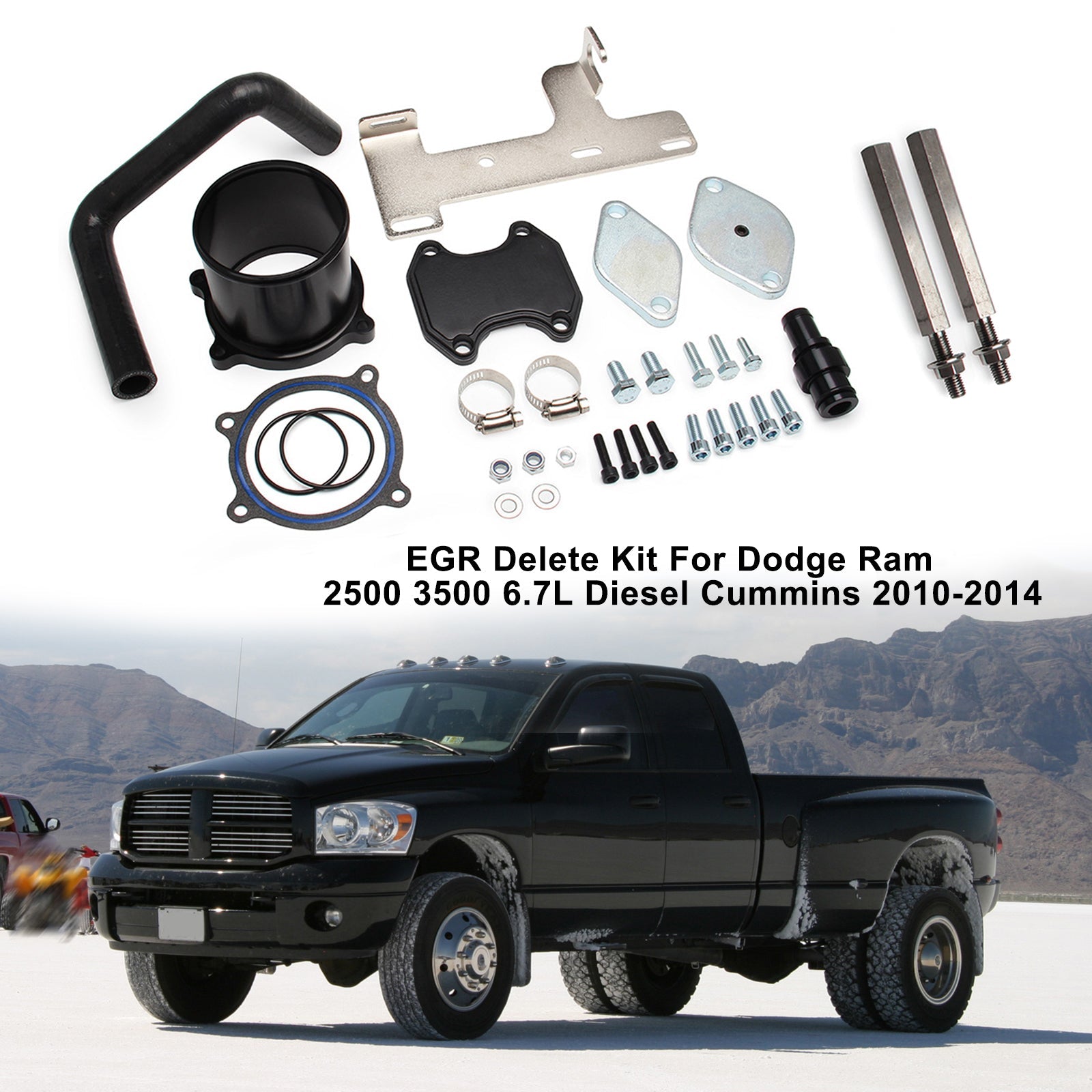 EGR Delete Kit For Dodge Ram 2500 3500 6.7L Diesel Cummins 2010-2014 Generic