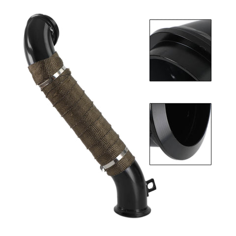 Black 3" Turbo Down Pipe for 2004.5-2009 Duramax LLY LBZ LMM 6.6L GMCA424 GM8424 Fedex Express Generic