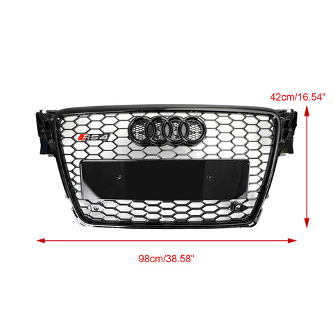 2009-2012 Audi A4/S4 B8 RS4 Style Honeycomb Sport Mesh Hex Grille Grill Generic